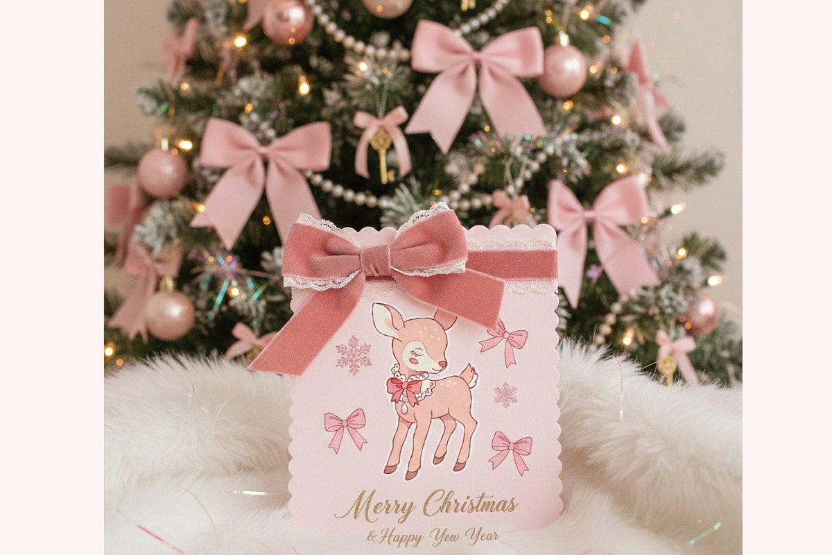 Coquette Christmas Clipart Patterns, a Seasonal Illustration by Bielousova Art (Photo 7 of 8)
