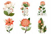 Christmas Flowers Sublimation, an Illustration by Daily.Designs (Thumbnail 3 of 5)