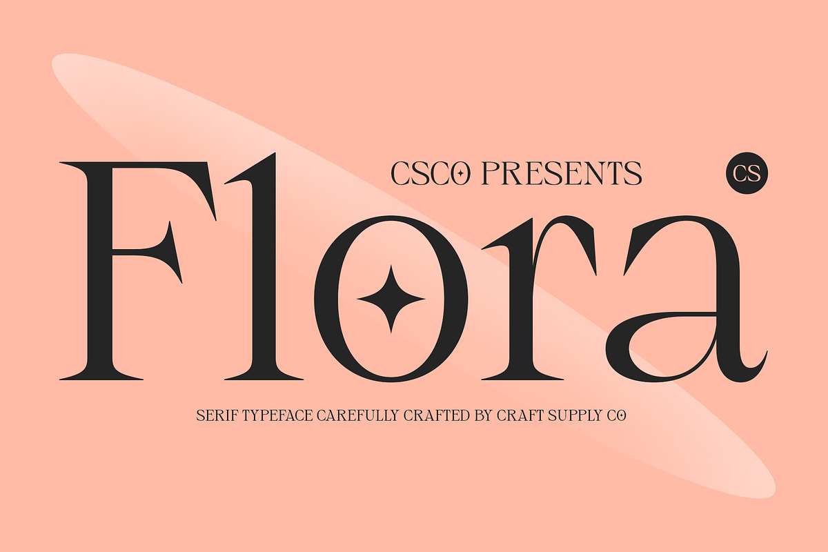 CS Flora – Elegant Font, a Serif Font by Craft Supply Co. (Photo 1 of 8)