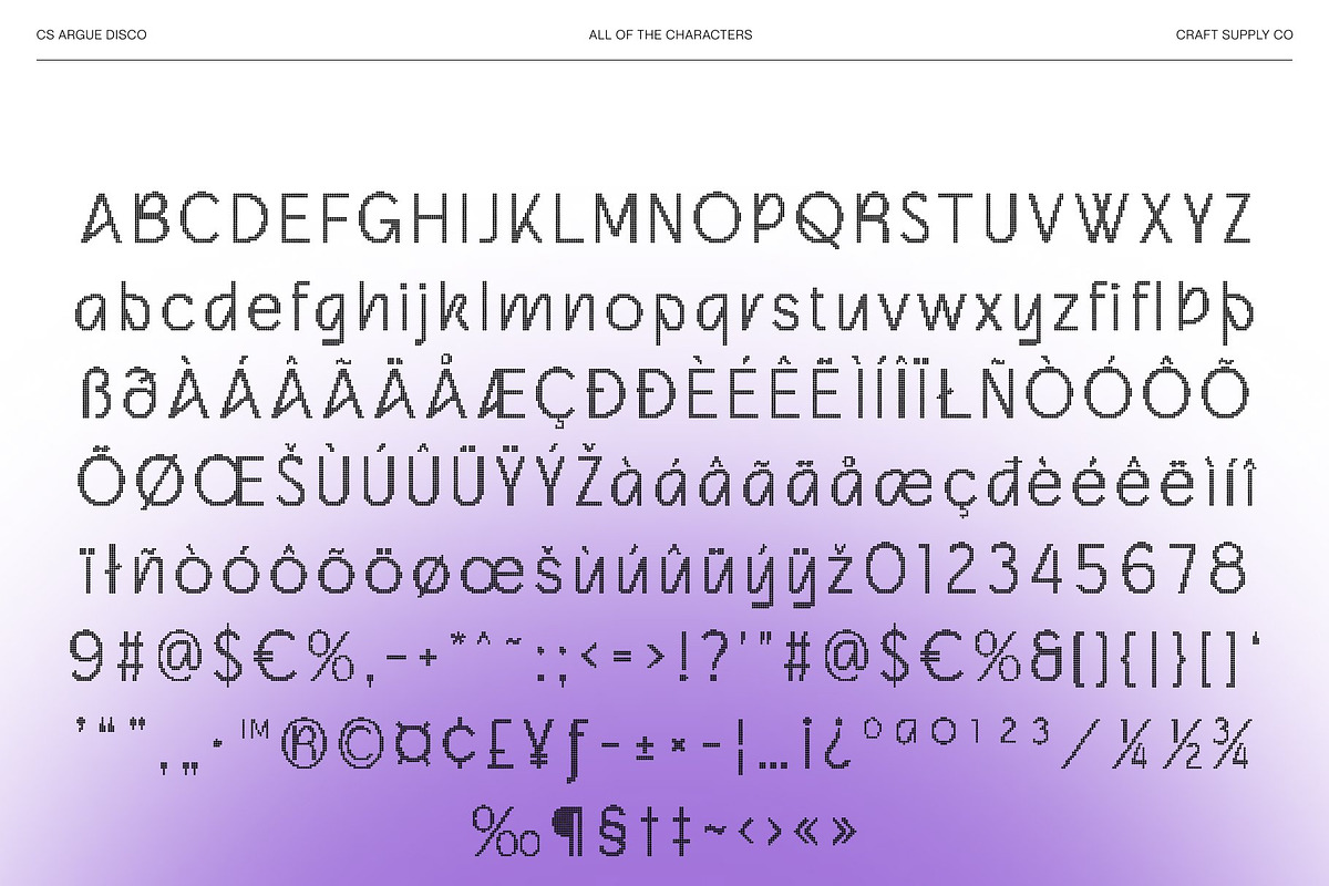 CS Argue Disco, a Sans Serif Font by Craft Supply Co. (Photo 8 of 8)