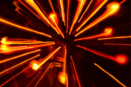 Multi-colored explosion of lights., an Abstract Photo by ArtOfPhotos photo store