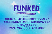Funked - Hand Crafted Sans Display, a Sans Serif Font by Gassstype (Thumbnail 6 of 8)