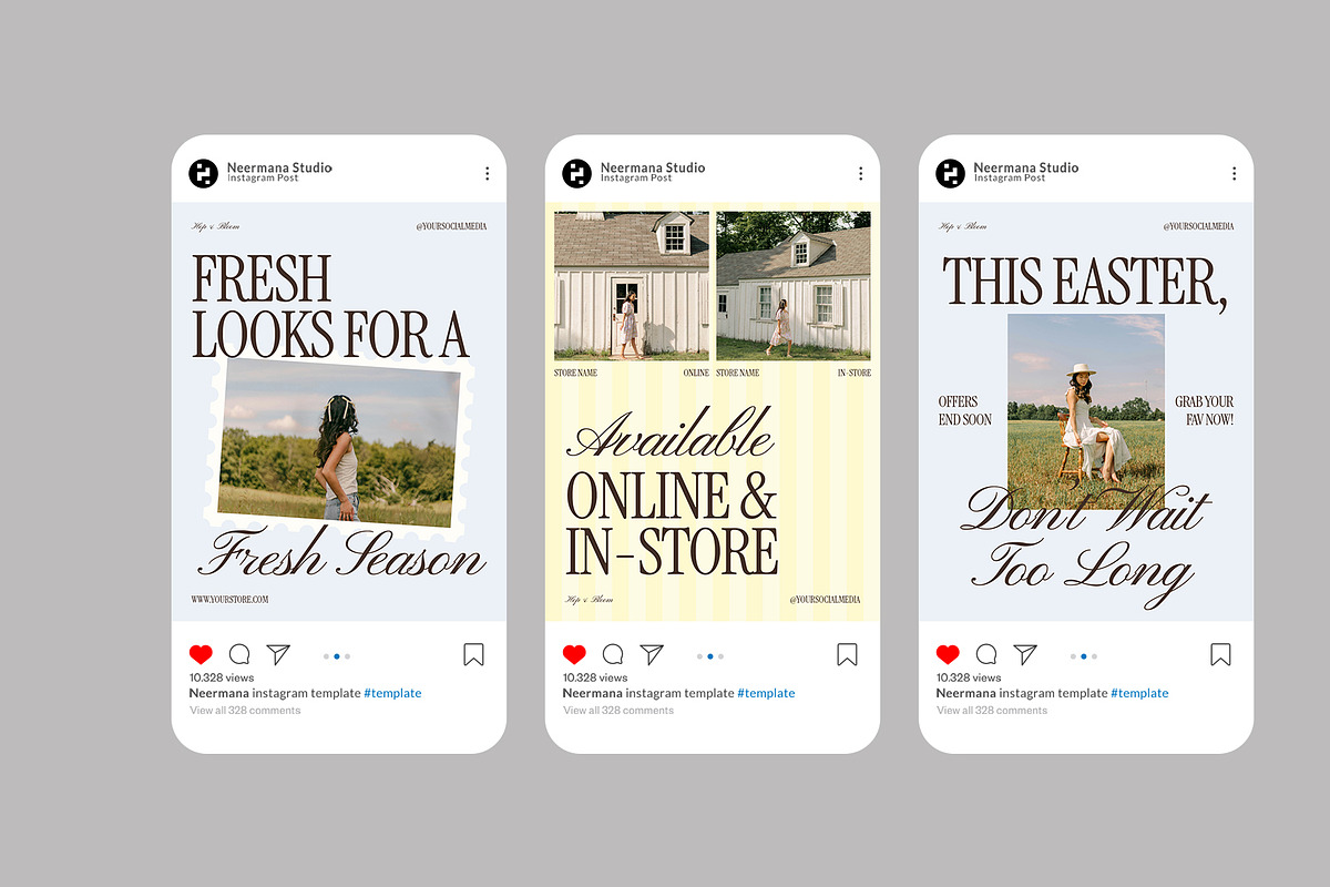 Yellow Easter Sale Instagram Post, a Social Media Template by Neermana (Photo 2 of 4)