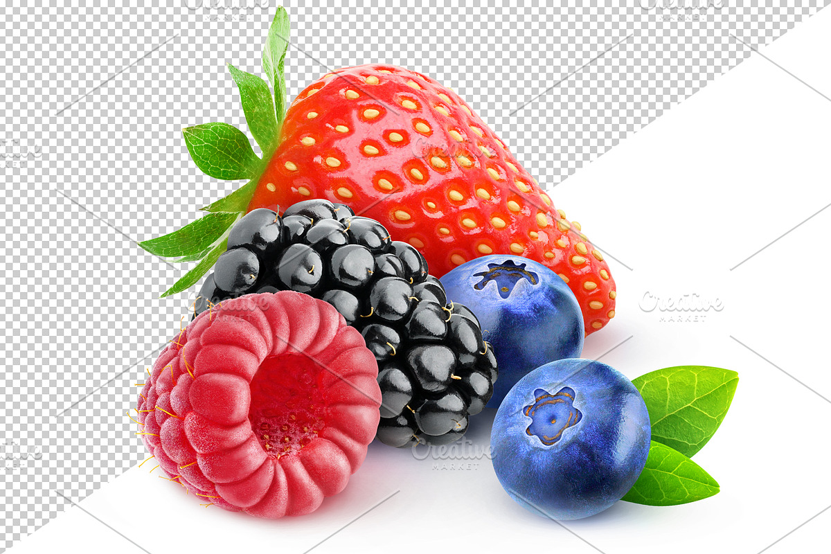 Isolated berries, an Object Graphic by Fruits+Veggies (Photo 3 of 4)