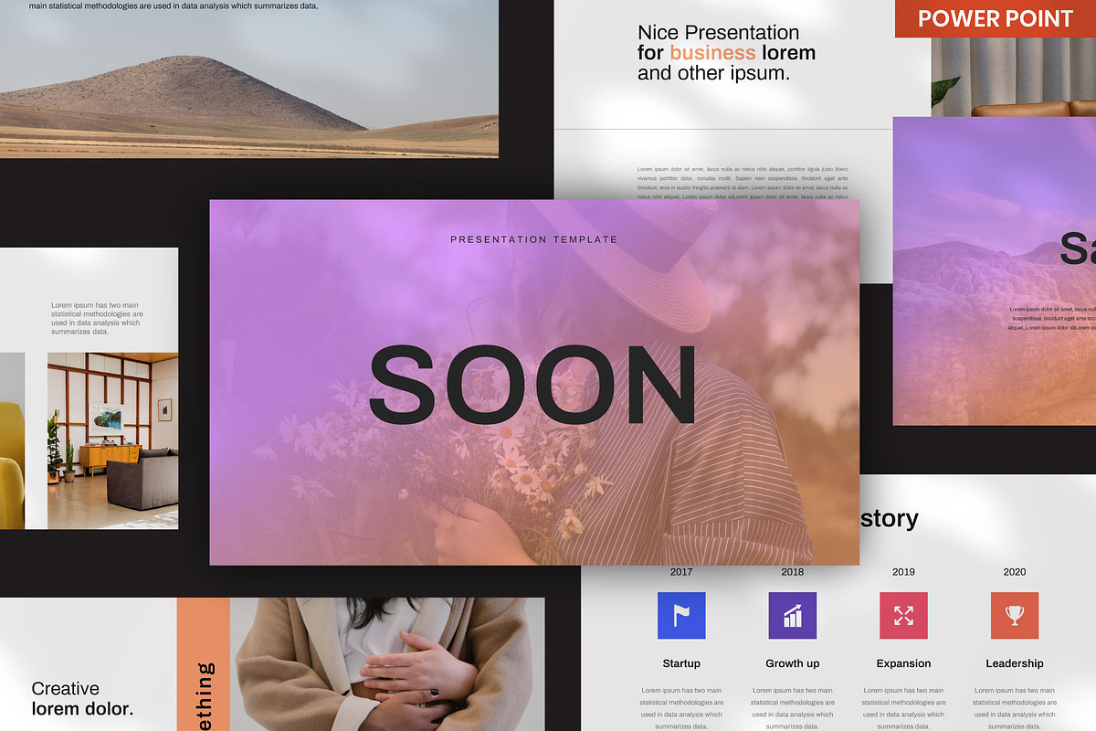 Soon PowerPoint Template, a Presentation Template by Twntysix (Photo 1 of 4)