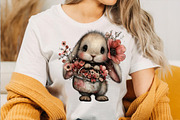 Whimsical Spring Animals Clipart Bun, an Illustration by SVGArt (Thumbnail 3 of 7)
