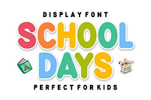 School Days – Playful Display Font