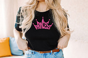 Princess Word art Crown Shaped, an Object Graphic by DigitalDesignsLaura (Thumbnail 2 of 5)