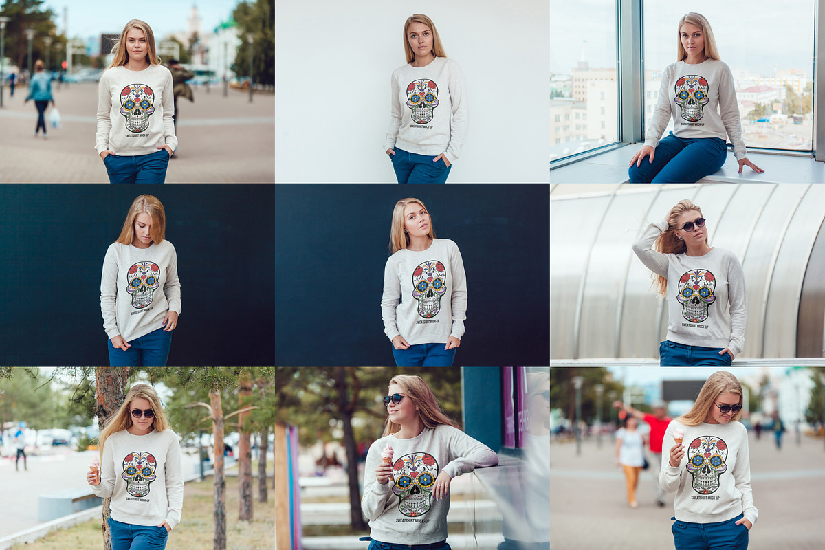 Epic Sweatshirt Mock-Up Bundle, a Hoody Mockup by Freeman Studio (Photo 2 of 9)