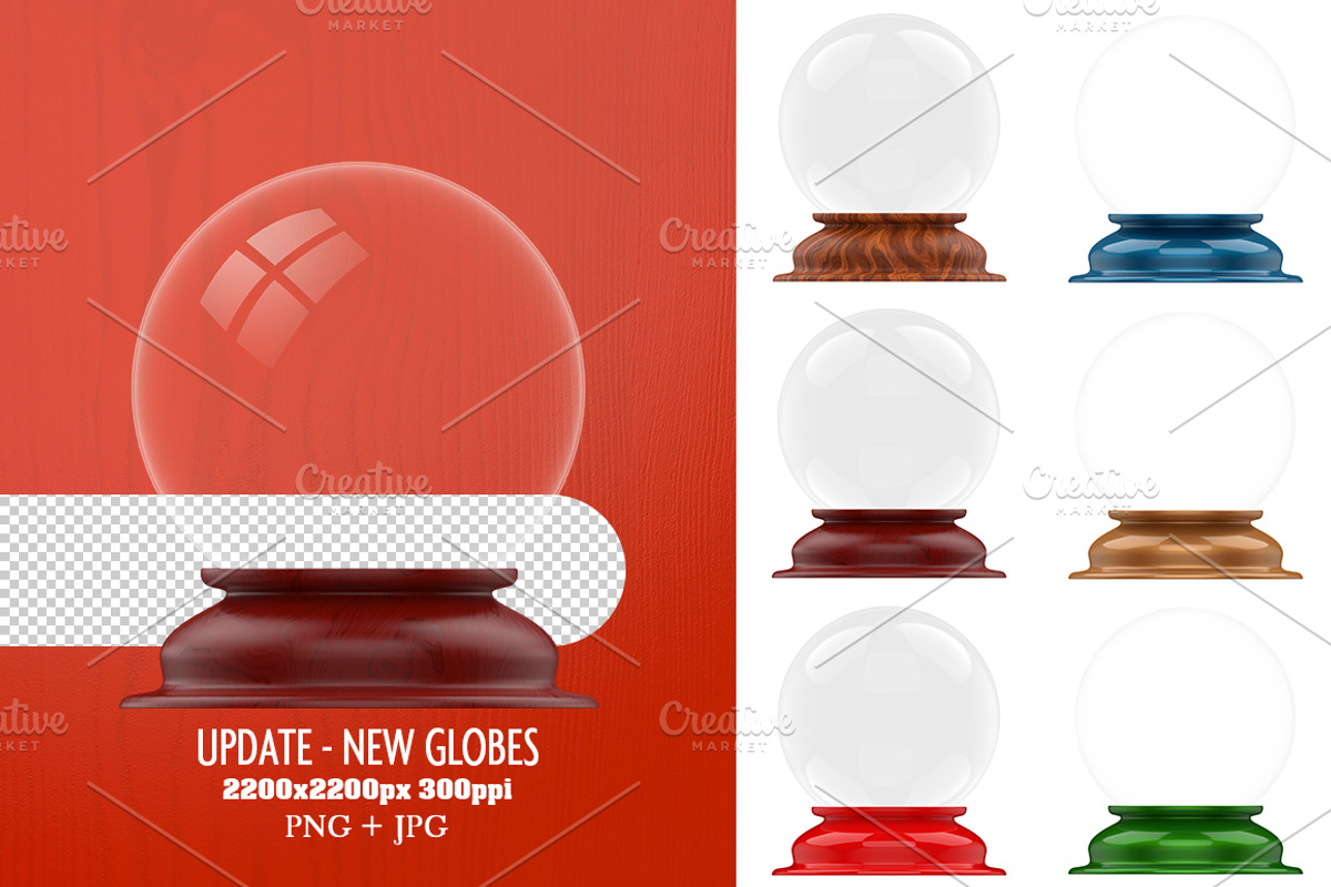Christmas Snow Globe, a Decorative Illustration by pixaroma (Photo 2 of 2)