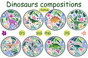 Era of Dinosaurs Patterns, a Pattern Graphic by Michiru13 (Thumbnail 13 of 17)