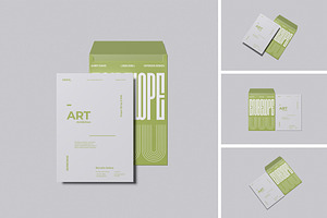High Quality C6 Envelope Mockup