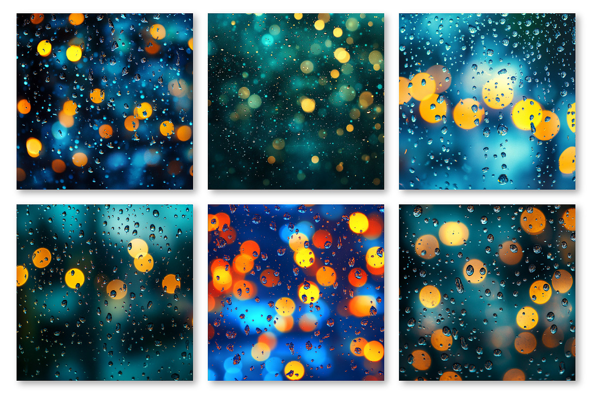 Raindrop Glass Bokeh Digital Paper, a Background Graphic by Dream Creation (Photo 4 of 5)