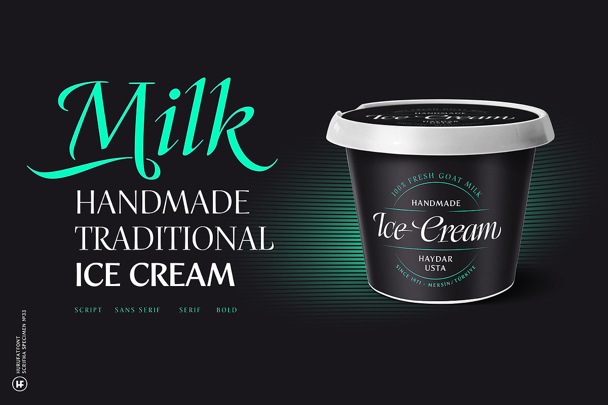 Scrifha Display Font Family, a Script Font by Hurufatfont (Photo 13 of 16)