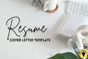 Resume and Cover Letter Template, a Resume Template by Bulbly Graphics
