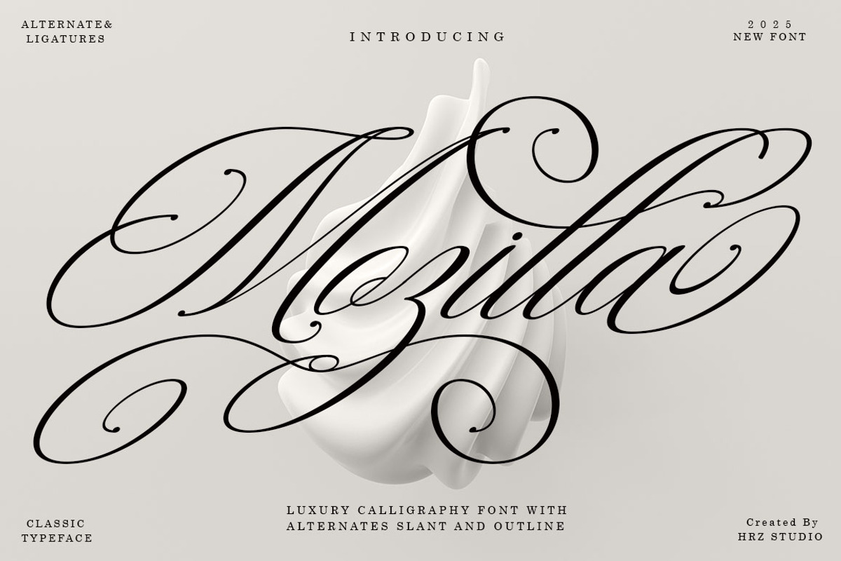 Mozilla Script, a Script Font by Has_rizal (Photo 16 of 16)