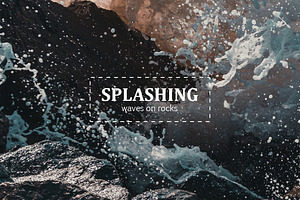 Splashing waves photo-pack