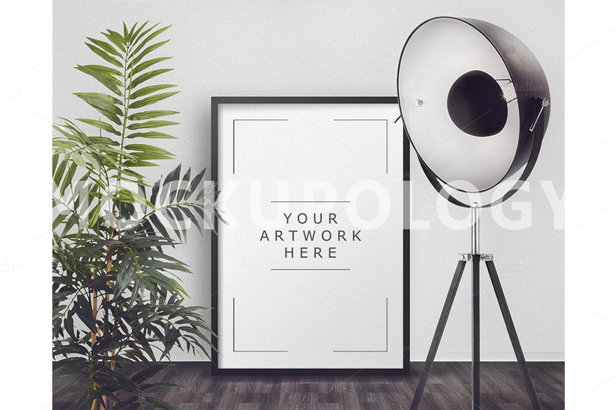 Styled Photography Mockup Frame, a Print Template by mockupology