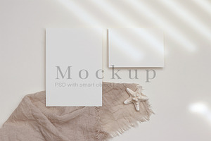 Cards Mockup 5x7 & 5x3.5, a Product Mockup by PawMockups