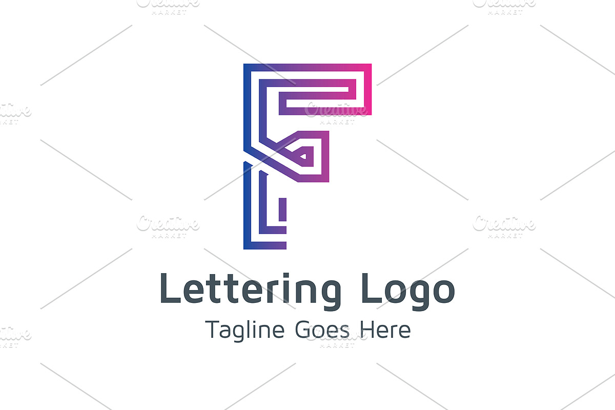 20 Logo Lettering F Template Bundle, a Branding & Logo Template by Acongraphic (Photo 7 of 21)