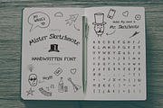 Mister Sketchnote Handwritten Font, a Sans Serif Font by dacascas (Thumbnail 1 of 4)