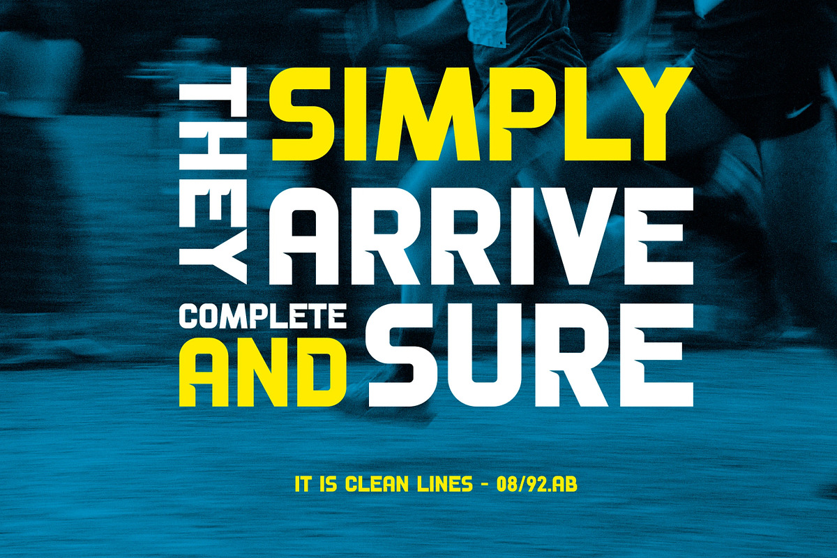 Kynetik - Bold Athletic Sans Serif, a Sans Serif Font by Brand Earth (Photo 5 of 7)