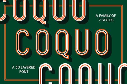 Coquo Layered Font