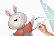 Winter Woodland animals clipart, an Illustration by Gau Silva Studio (Thumbnail 4 of 4)
