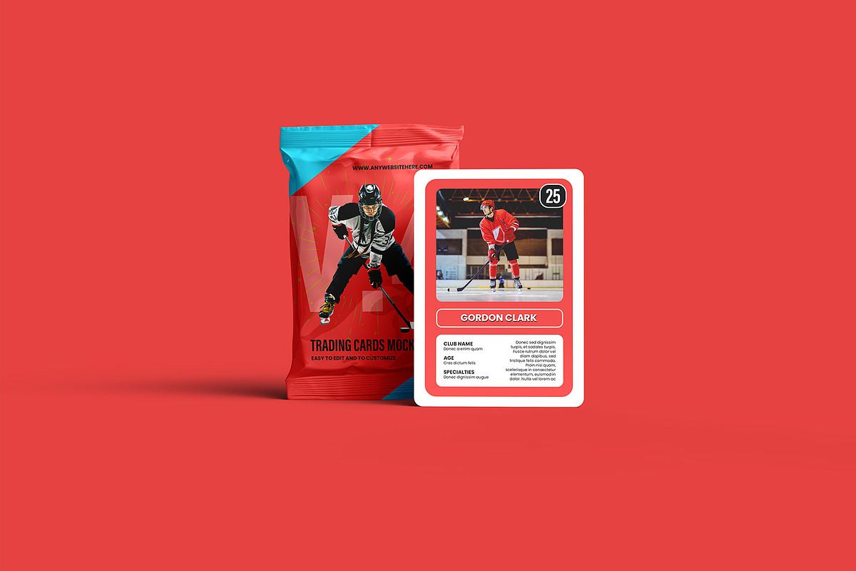 Trading Cards Mockup v.4 - 12 views, a Merchandise Mockup by Illusiongraphic (Photo 9 of 25)