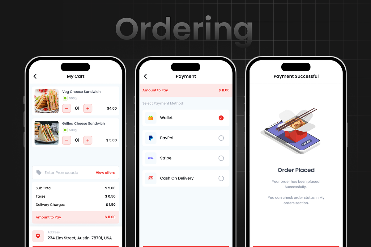 Food Ordering App | QFood preview 3