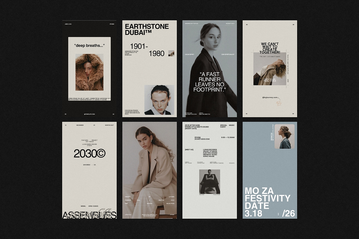 ZEVR | Instagram STORIES Bundle, a Social Media Template by Crafted Pixel (Photo 6 of 10)