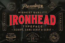 Ironhead Font Collection