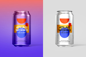 330ml Can Mockup, a Packaging Mockup by pixelbuddha.net