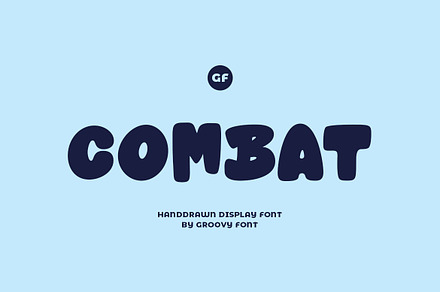 GF Combat - Handdrawn Display Font