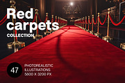 Red Carpets. 47 images, a Decorative Illustration by Handmadefont (Thumbnail 1 of 12)