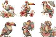 Whimsical Summer Tropical Bird, an Illustration by Designking (Thumbnail 3 of 5)