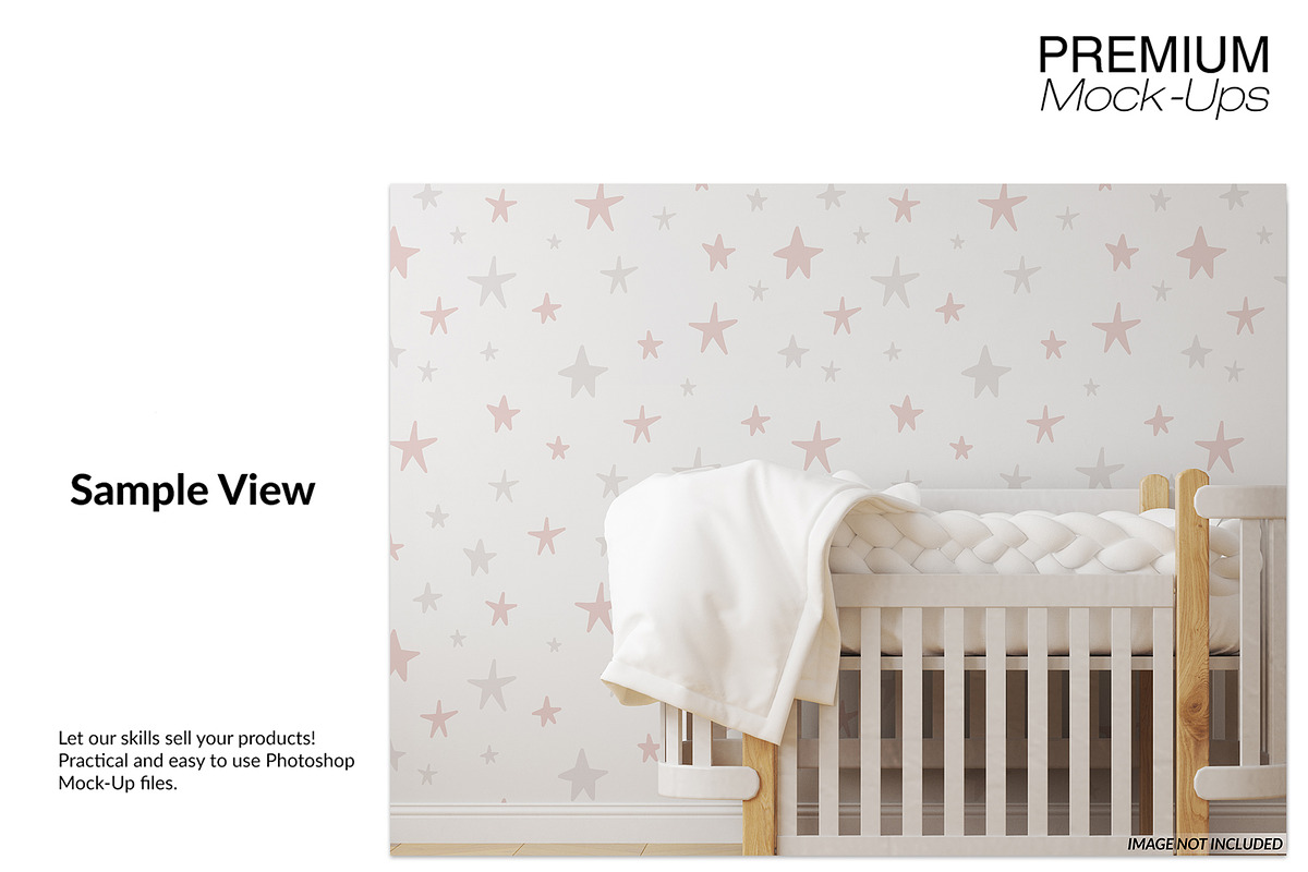 Nursery Wallpaper Mockup Set, a Household Mockup by mock-ups (Photo 6 of 6)