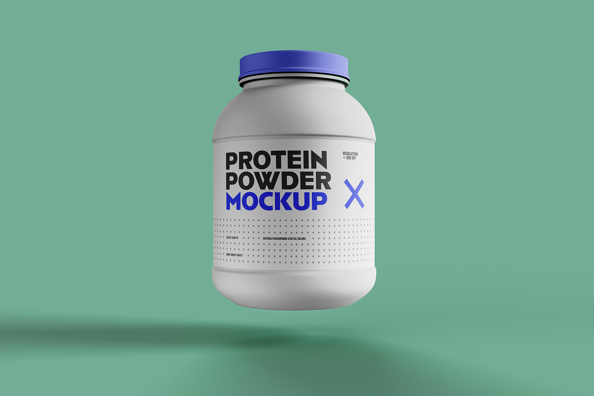 Food Supplement Plastic Jar Mockup, a Cups & Container Mockup by dpi (Photo 5 of 14)
