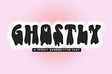 Ghostly | Dripping Halloween Font