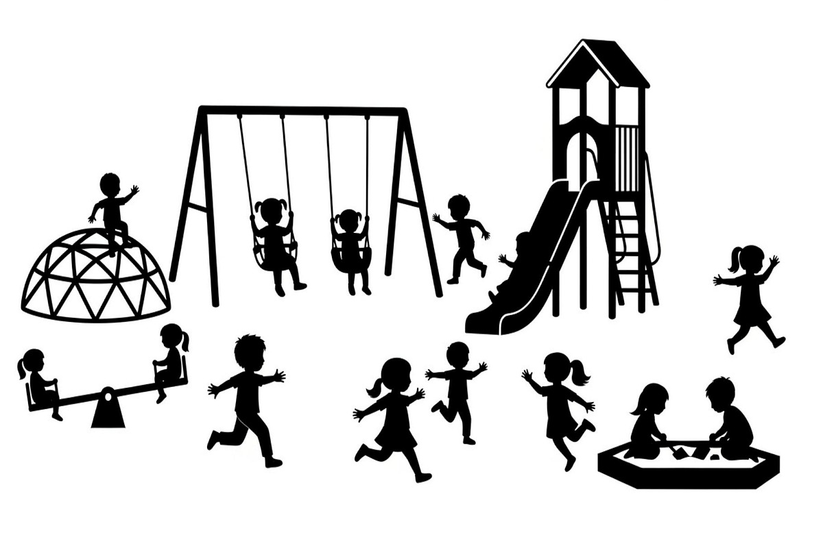 50 Kids Playground Silhouette Bundle, an Illustration by Gfx_Store (Photo 37 of 51)