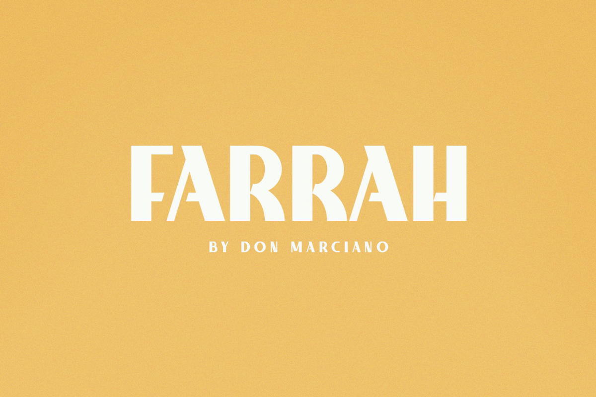 Farrah, a Font by DonMarciano (Photo 1 of 5)
