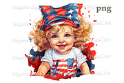 Watercolor 4th of July Clipart, an Object Graphic by Negarin Digital Art (Thumbnail 2 of 11)