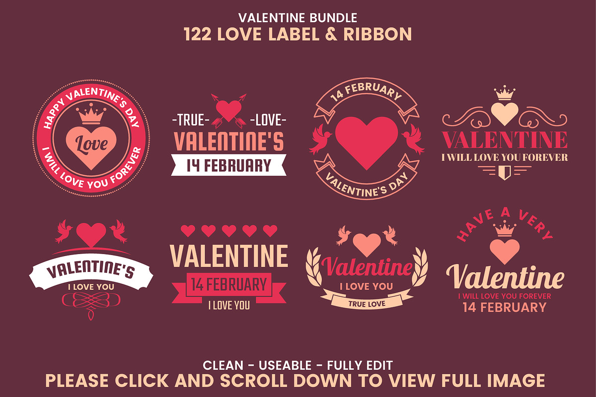 122 LOVE LABEL & RIBBON, a Branding & Logo Template by Toonsteb (Photo 5 of 15)