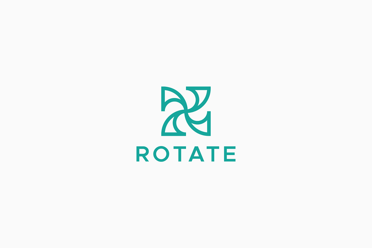 Rotate Logo Abstract Letter R Symbol, a Branding & Logo Template by Signatoro (Photo 1 of 3)