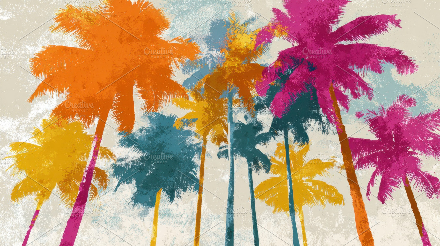 Vibrant palm trees against the sky, a Photo by Beautiful things
