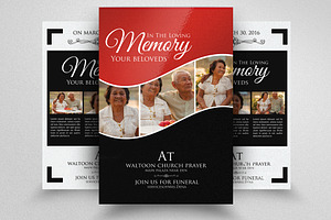 Double Sided Memory Funeral Flyer, a Flyer Template by Business Flyers