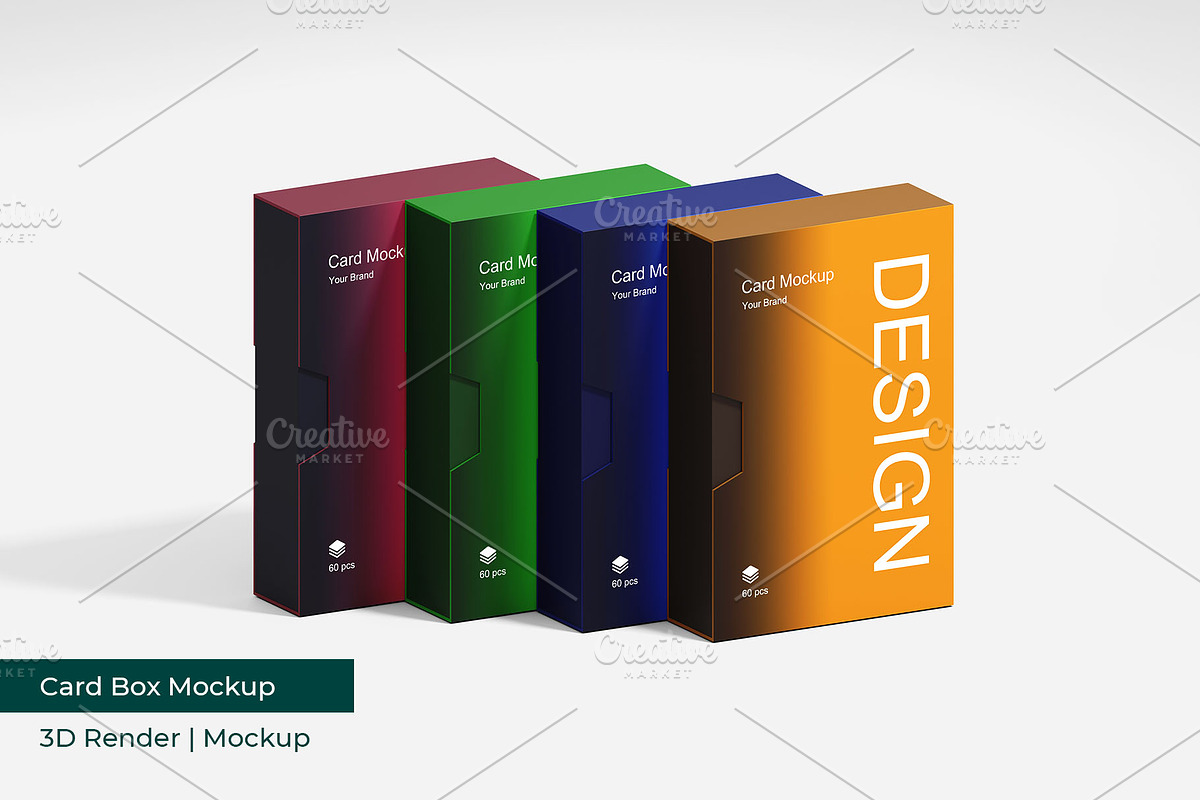 Card Mockup | 3D Rendering, an Advertising Mockup by mrfauzi (Photo 9 of 11)