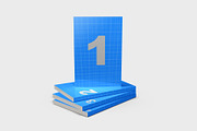 4 Book Box Set Mockup 6x9″ softcover, a Books & Magazine Mockup by Illusiongraphic (Thumbnail 9 of 20)