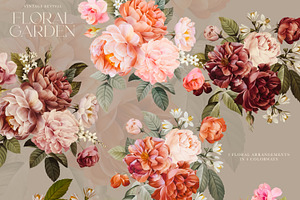 Vintage Floral Garden Vol. 1