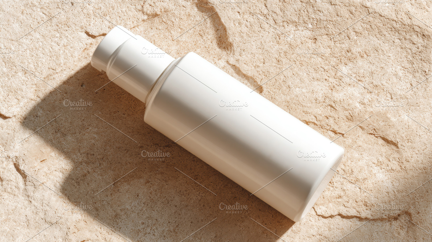 Bottle on stone surface in sunlight, a Photo by Beautiful things
